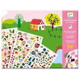 Decalcos mer, montagne, campagne Djeco Ikaipaka jeux & jouets