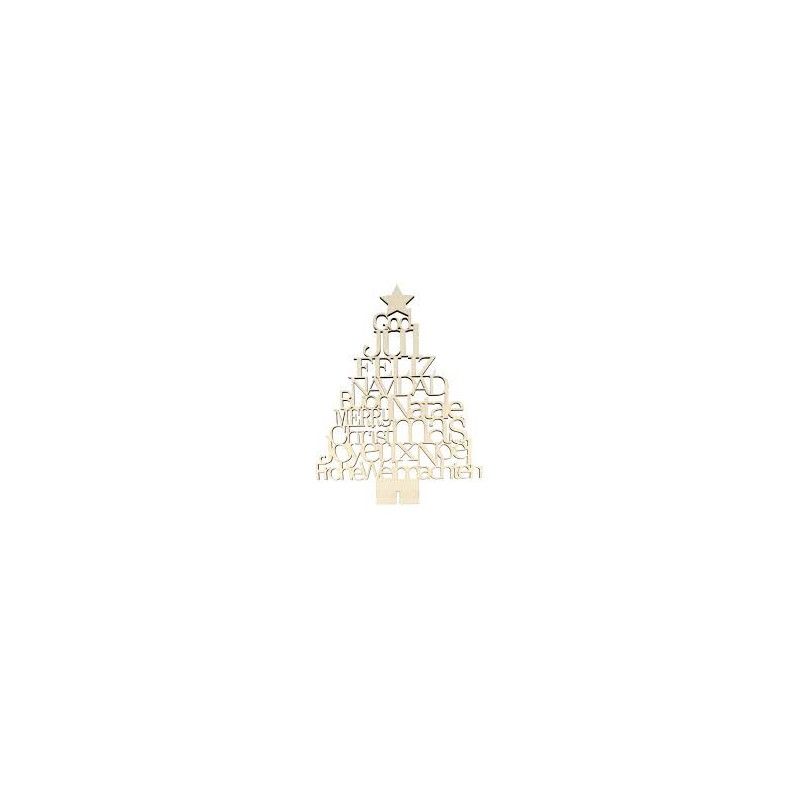 Sapin noel bois s/ pied Artemio Ikaipaka jeux & jouets Royan