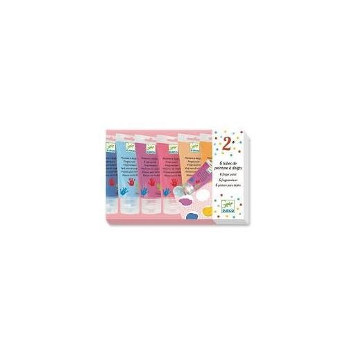 Peinture à doigt sweet 6 tubes Djeco Ikaipaka jeux & jouets