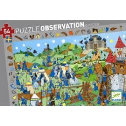 Puzzle observation chevalier Djeco Ikaipaka jeux & jouets Royan