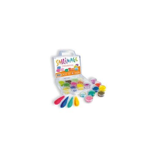 Valisette de 22 pots de sable Sentosphere Ikaipaka jeux &