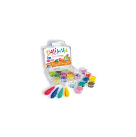 Valisette de 22 pots de sable Sentosphere Ikaipaka jeux &