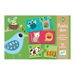 Puzzle duo habitat Djeco Ikaipaka jeux & jouets Royan