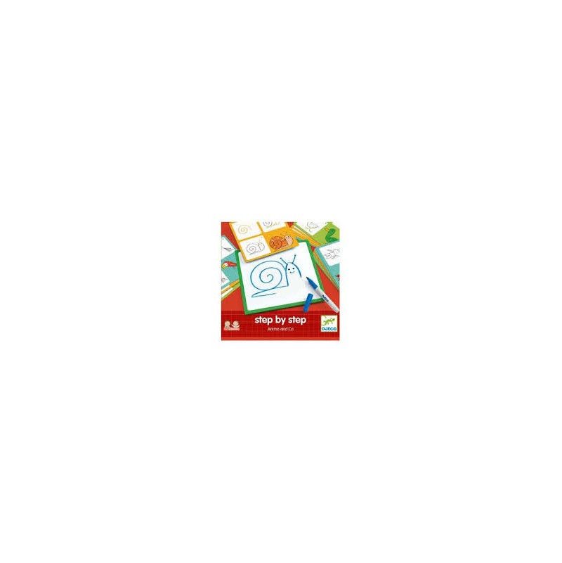 Dessin step by step animals and co Djeco Ikaipaka jeux & jouets