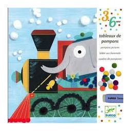 tableaux de pompons en vadrouille Djeco Ikaipaka jeux & jouets