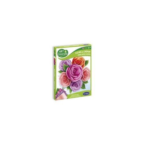 Art & Creation fleurs en crépon roses de camaieu Sentosphere