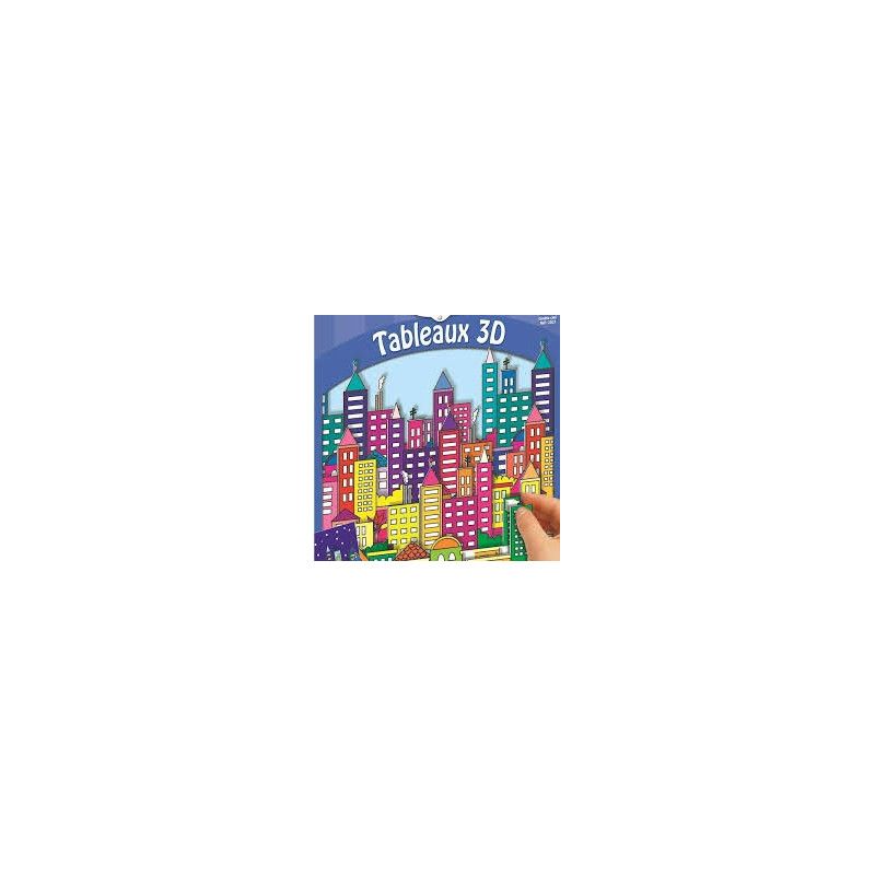 Art & Creation tableaux 3D manhattan Sentosphere Ikaipaka jeux