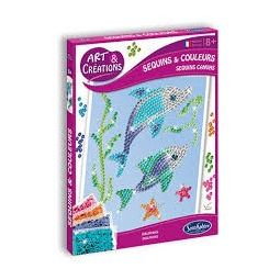 Art & Créations SEQUINS & COLOURS - DAUPHINS Sentosphere