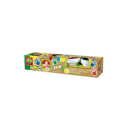 ECO peinture à doigts 4 couleurs Ses creative Ikaipaka jeux &