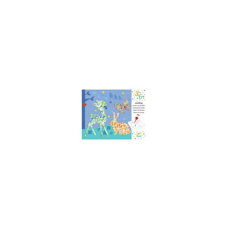 Défilé multicolore marbling Djeco Ikaipaka jeux & jouets Royan