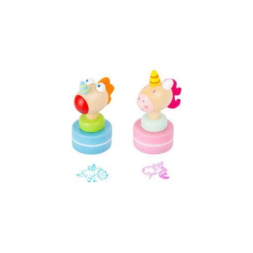 Tampons licorne Luna et dragon Merlin Legler Ikaipaka jeux &