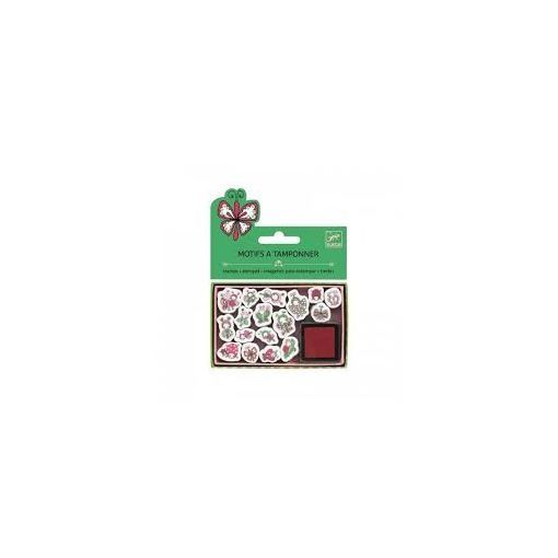 Motif à tamponner Coccinelles et papillons Djeco Ikaipaka jeux