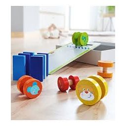 Jeu de motricité course de rouleaux trépidante Haba Ikaipaka