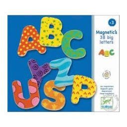 Lettre Magnétiques bois 38 big letters Djeco Ikaipaka jeux &