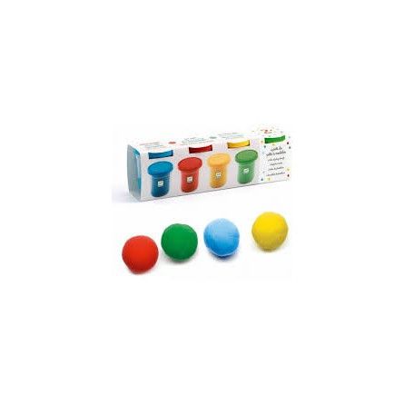 Päte à modeler 4 pots de pâte à modeler Djeco Ikaipaka jeux &