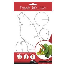 Puzzle 3D, Triceratops  Ikaipaka jeux & jouets Royan
