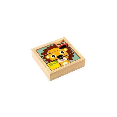 Cubes puzzles bois Tournanimo Djeco Ikaipaka jeux & jouets Royan