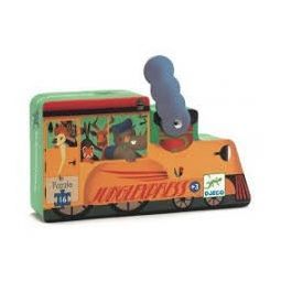 Puzzles silhouettes La locomotive Djeco Ikaipaka jeux & jouets