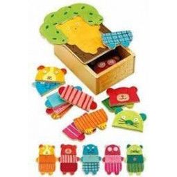 Puzzle bois abra doudou Djeco Ikaipaka jeux & jouets Royan