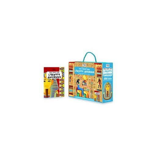 Puzzle 200p + Livre - L’Égypte ancienne Sassi Ikaipaka jeux &