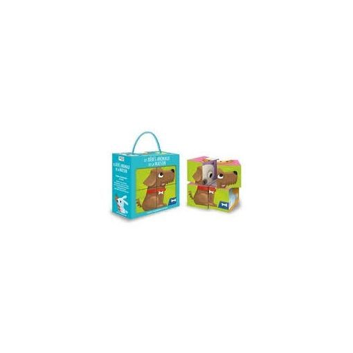 4 Cubes et livre les bébés animaux de la maison Sassi Ikaipaka