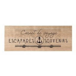 Tampon bois - Carnet de voyage Chou & Flowers Ikaipaka jeux &