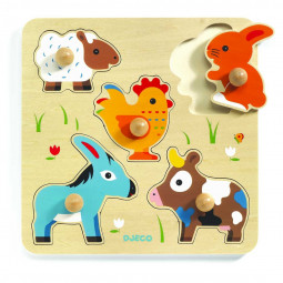 Puzzle Gros boutons - Hihan & co Djeco Ikaipaka jeux & jouets