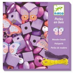 Perles et bijoux - Perles en bois Papillons Djeco Ikaipaka jeux