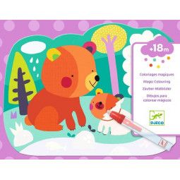 Coloriage à l'eau -Caché dans les bois Djeco Ikaipaka jeux &