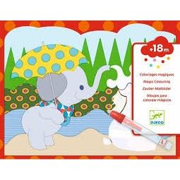 Coloriage à l'eau - Caché dehors Djeco Ikaipaka jeux & jouets