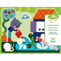 Coloriage à l'eau - Caché dans le jardin Djeco Ikaipaka jeux &