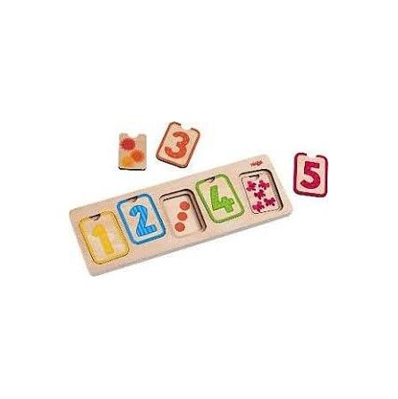 Puzzle en bois premiers chiffres Haba Ikaipaka jeux & jouets