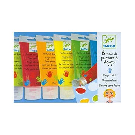 6 tubes Peinture à doigts Djeco Ikaipaka jeux & jouets Royan