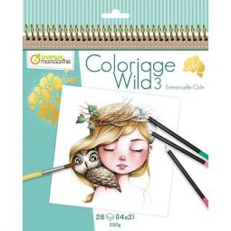 Carnet de Coloriage Wild 3 Décopatch Ikaipaka jeux & jouets