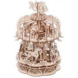 Puzzle maquette Carrousel 3D mobile en bois Mr playwood 137