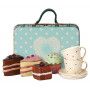 Suitcase with Cakes & Tableware for 2 Maïleg Maileg Ikaipaka