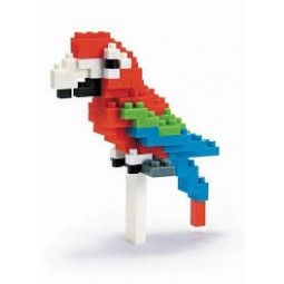 Nanoblock Red-and-green Macaw nanoblock Ikaipaka jeux & jouets