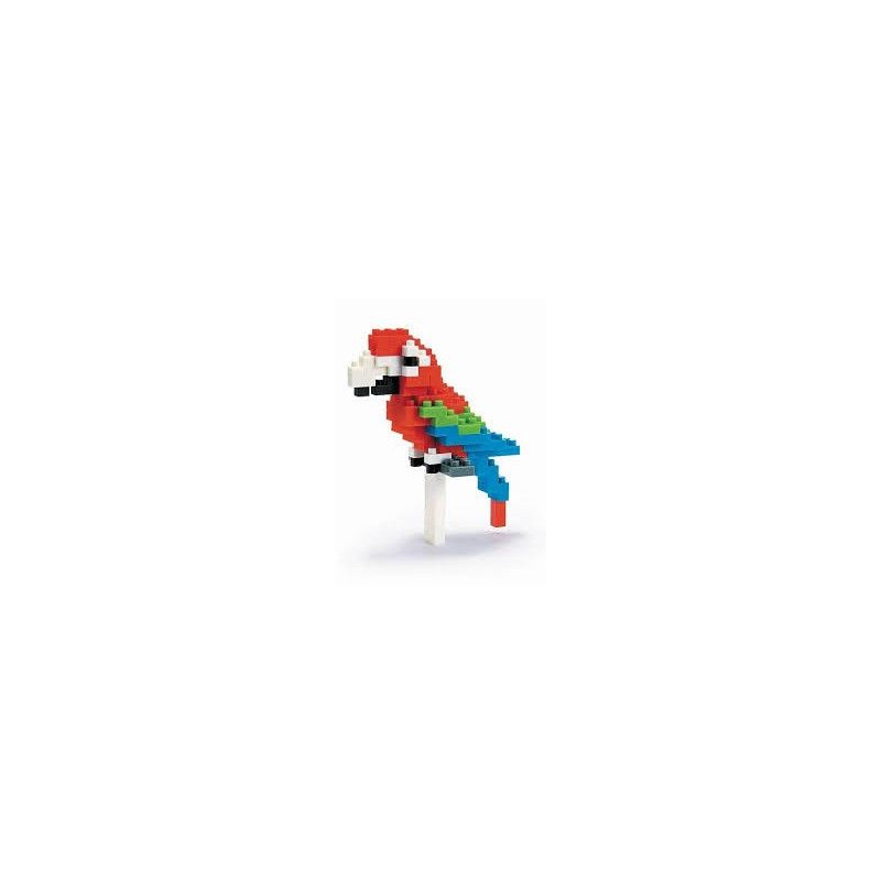 Nanoblock Red-and-green Macaw nanoblock Ikaipaka jeux & jouets