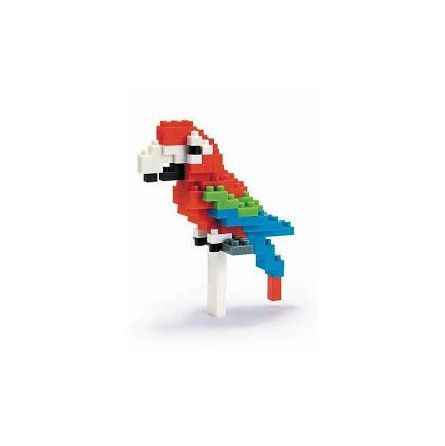 Nanoblock Red-and-green Macaw nanoblock Ikaipaka jeux & jouets