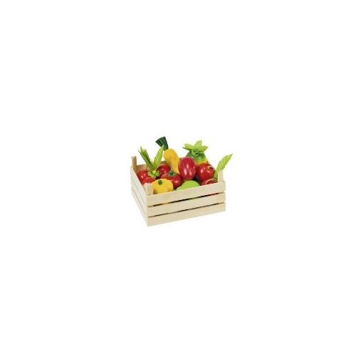 Fruits et légumes dans une cagette Goki Ikaipaka jeux & jouets