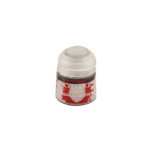 Peinture citadel BASE: CORAX WHITE (12ML) Citadelle Ikaipaka