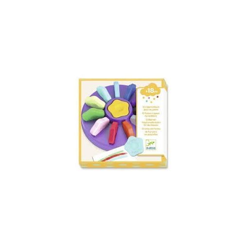 Les couleurs - Pour les petits 12 crayons fleurs Djeco Ikaipaka