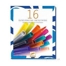 Les couleurs - Pour les grands 16 feutres pointe fine Djeco
