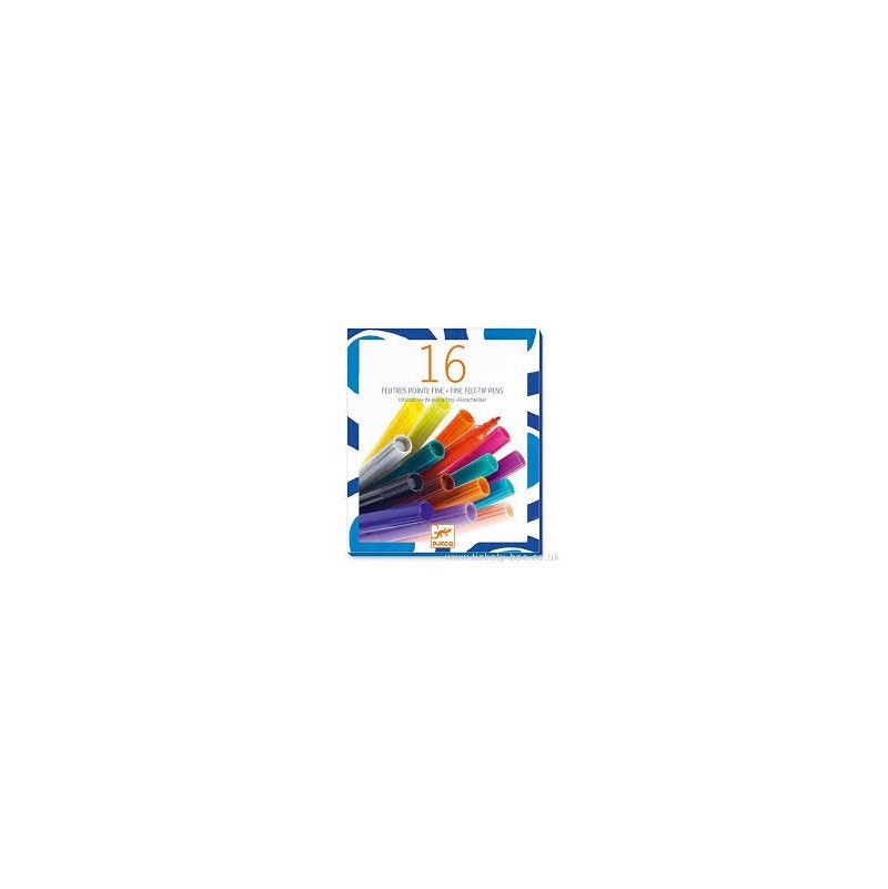 Les couleurs - Pour les grands 16 feutres pointe fine Djeco