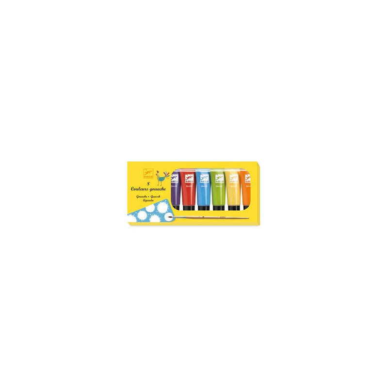 Les couleurs - Pour les grands 8 tubes de gouache - classique