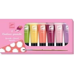 Les couleurs - Pour les grands 8 tubes de gouache - sweet Djeco