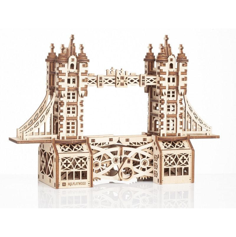 Puzzle maquette Tower Bridge petite 3D mobile en bois Mr playwood - IkaIpaka Royan