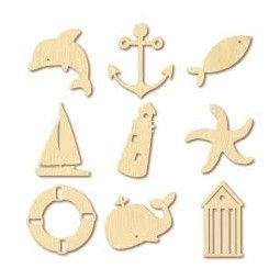 Set de silhouettes bois Mer Artemio Ikaipaka jeux & jouets Royan
