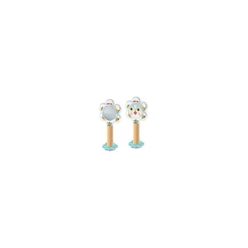 Baby blanc BabyFlower hochet Djeco Ikaipaka jeux & jouets Royan