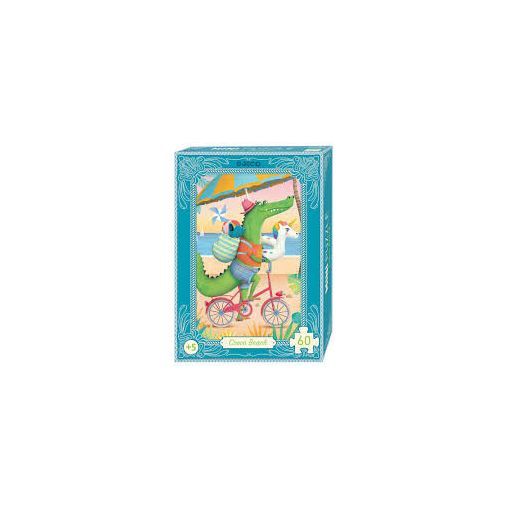 Mini puzzles Croco beach - 60 pcs Djeco Ikaipaka jeux & jouets